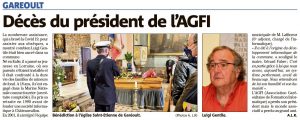 24 avril 2021 - Funérailles du président de l'AGFI